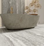 Đá NK Traventino Grey (15mm) – Vẻ Đẹp Đá Vôi Xám Bền Bỉ Cho Mặt Bếp Hiện Đại - Ảnh 3